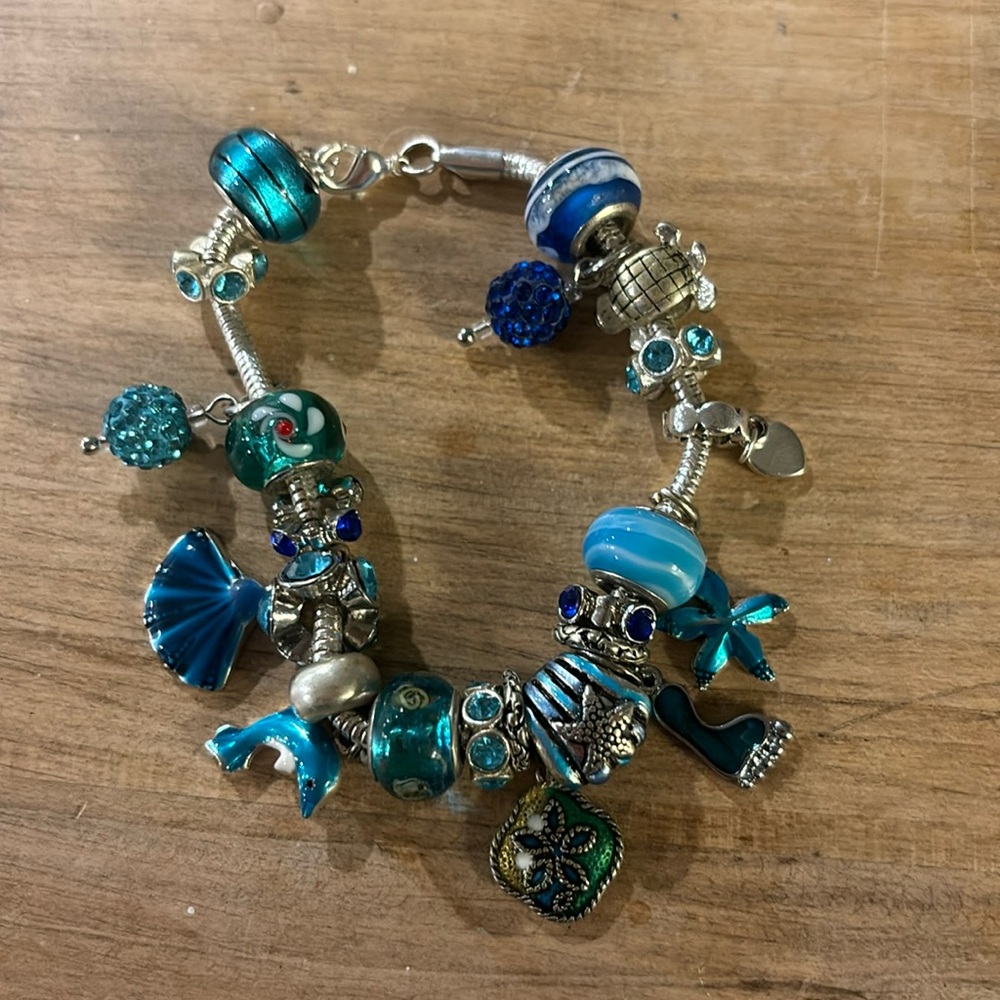 - beach charm bracelet